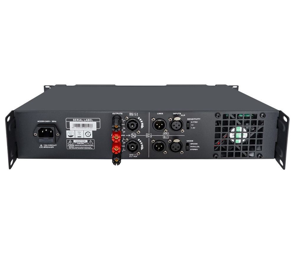 F系列H類雙通道模擬功放 OBT-AMP800