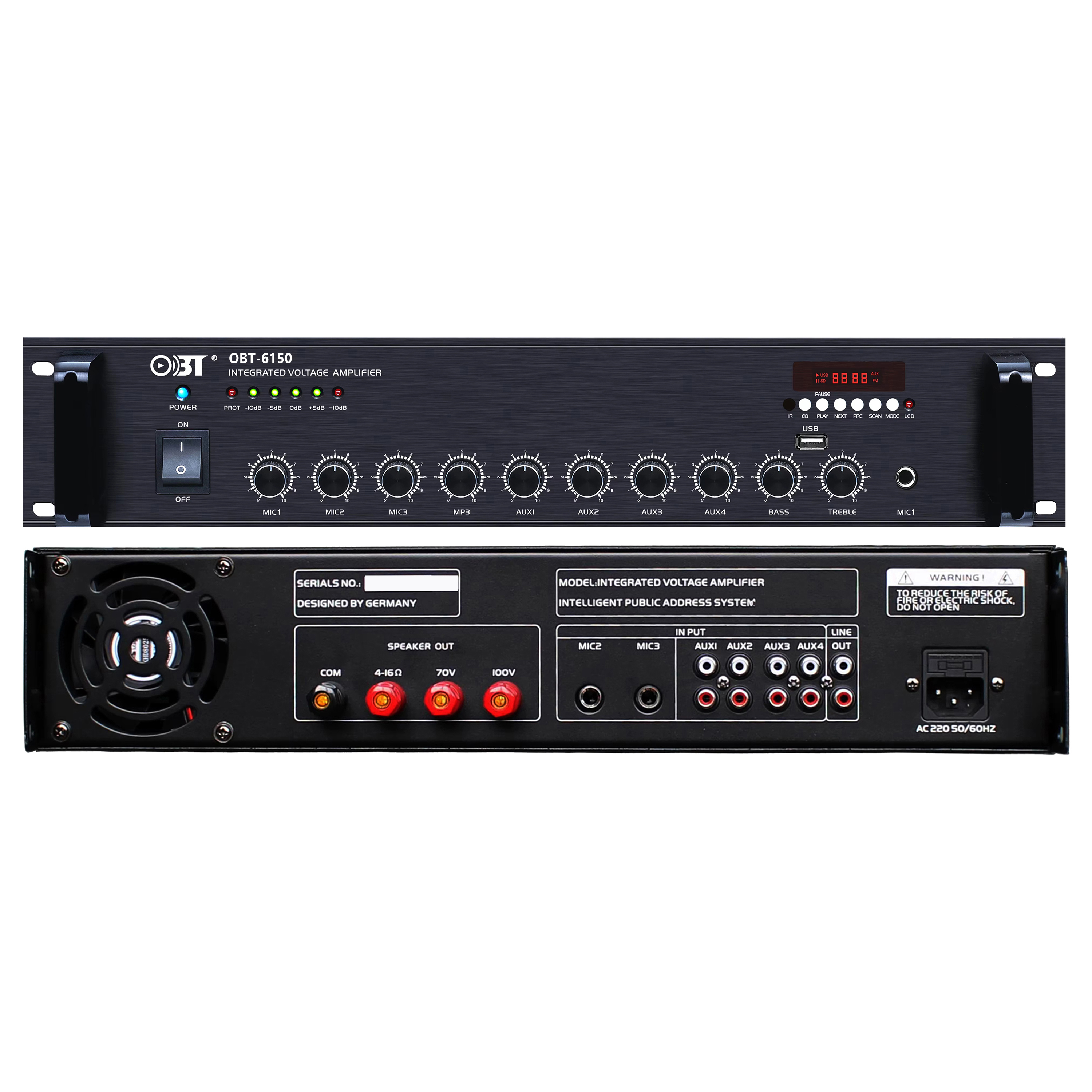 合并定壓功放機 OBT-6150