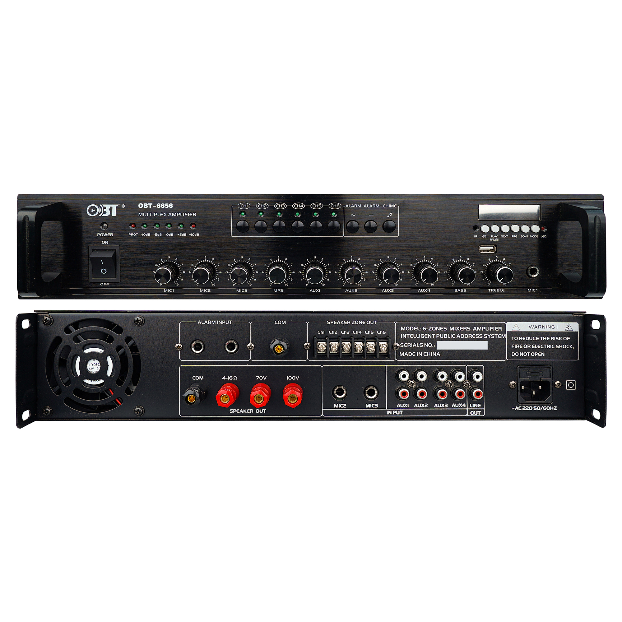 六分區(qū)定壓功放機(jī) OBT-6656