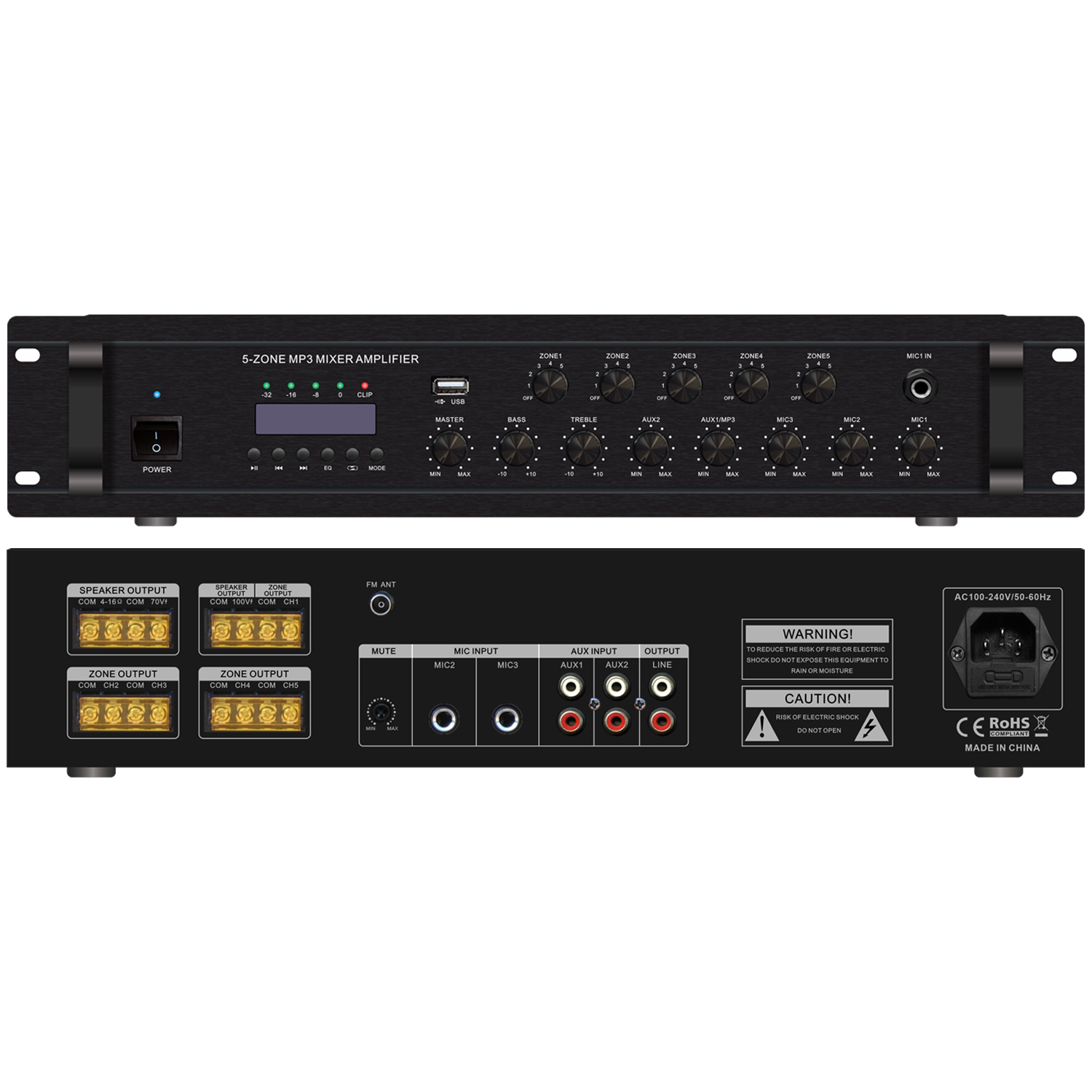 5分區MP3音量獨立可調功放 OBT-6655D